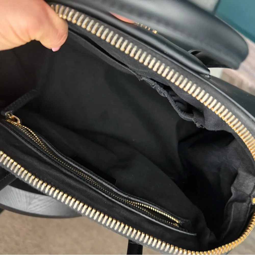 Givenchy Black Leather Medium Satchel with Gold Hardware
